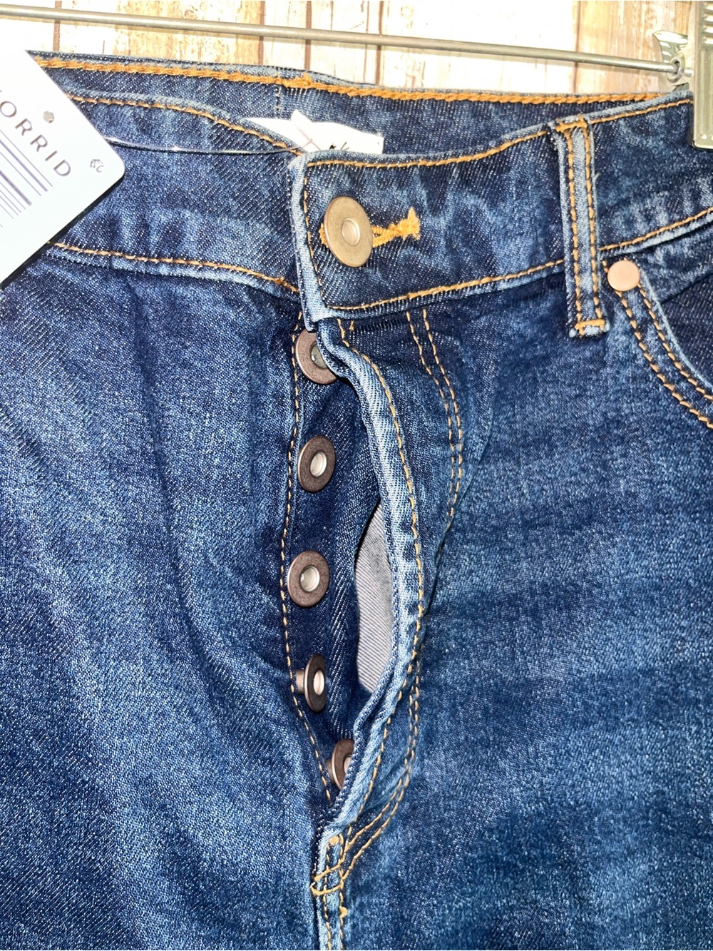 NWT Torrid Lovesick 90s High Rise Straight Leg Jeans Size 18 Button Fly - Picture 5 of 7